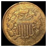 1864 Two-Cent Piece LIGHTLY CIRCULATED