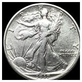1917-S Silver Walking Liberty Half Dollar CLOSELY