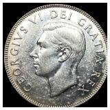 1948 Canada Silver 50 Cents CLOSELY UNCIRCULATED