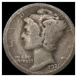 1921 Mercury Dime NICELY CIRCULATED