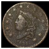 1834 Coronet Head Large Cent NICELY CIRCULATED