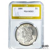 1886 Morgan Silver Dollar PGA MS63