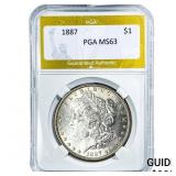 1887 Morgan Silver Dollar PGA MS63