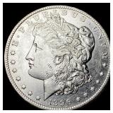 1896 Silver Morgan Dollar CLOSELY UNCIRCULATED