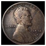 1914-D Lincoln Wheat Cent LIGHTLY CIRCULATED