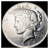 1927-D Silver Peace Dollar CHOICE AU