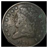 1834 Classic Head Half Cent CLOSELY UNCIRCULATED