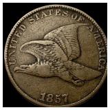 1857 Flying Eagle Cent ABOUT UNCIRCULATED