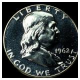 1962 Franklin Silver Half Dollar GEM PROOF