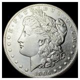 1904-S Silver Morgan Dollar NEARLY  UNCIRCULATED