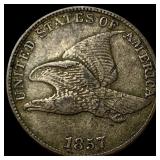1857 Flying Eagle Cent NEARLY UNCIRCULATED