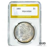 1882 Morgan Silver Dollar PGA MS64