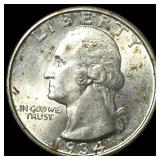 1934-D Silver Washington Quarter UNCIRCULATED