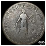 1786 Canada Copper 1/2 Penny Token-Leslie&Sons
