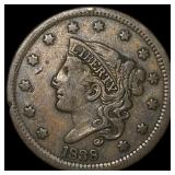 1838 Coronet Head Large Cent NEARLY UNCIRCULATED