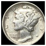 1916-D Silver Mercury Dime NEARLY UNCIRCULATED