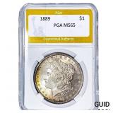 1889 Morgan Silver Dollar PGA MS65