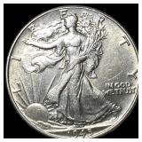1945-S Silver Half Dollar CHOICE AU