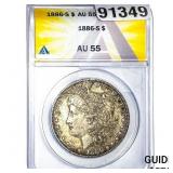 1886-S Morgan Silver Dollar ANACS AU55