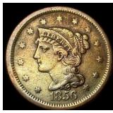 1856 Braided Hair Large Cent NEARLY UNCIRCULATED