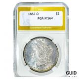 1882-O Morgan Silver Dollar PGA MS64