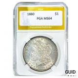 1880 Morgan Silver Dollar PGA MS64