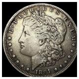 1891 Silver Morgan Dollar NEARLY UNCIRCULATED