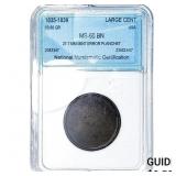 1835-1839 Coronet Head Large Cent NNC MS60 BN
