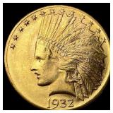 1932 Indian Head $10 Eagle Gold Coin UNCIRCULATED