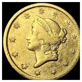 1851-O Gold $1 Liberty Head NEARLY UNCIRCULATED
