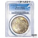 1878 Morgan Silver Dollar PCGS MS63 REV 78