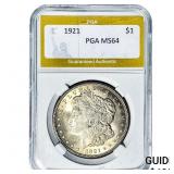 1921 Morgan Silver Dollar PGA MS64