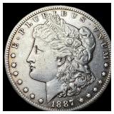 1887-S Silver Morgan Dollar NEARLY UNCIRCULATED