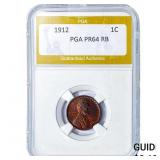 1912 Wheat Cent PGA PR64 RB