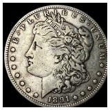 1891-S Silver Morgan Dollar NEARLY UNCIRCULATED