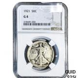 1921 Walking Liberty Half Dollar NGC G4