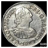 1807-TH Mexico Charles IV SIlver 1/2 Real