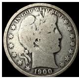 1900-O Silver Barber Half Dollar NICELY CIRCULATED
