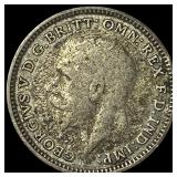 1932 Great Britain Silver 3 Pence