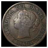 1859/8 Canada Bronze 1 Cent Wide 9