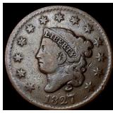 1827 Copper Large Cent LIGHTLY CIRCULATED