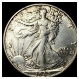 1942-D Silver Walking Liberty Half Dollar CLOSELY