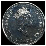 2000 Canada Nickel 25 Cents Acheivement Proof Like