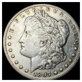 1897 Silver Morgan Dollar NEARLY UNCIRCULATED