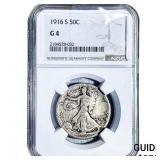 1916-S Walking Liberty Half Dollar NGC G4