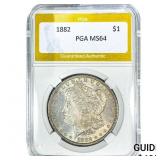 1882 Morgan Silver Dollar PGA MS64