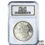 1887 Morgan Silver Dollar NGC MS63