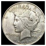 1934 Peace Silver Dollar NEARLY UNCIRCULATED
