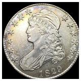 1829 Capped Bust Half Dollar CLOSELY UNCIRCULATED
