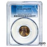 1909 VDB  Wheat Cent PCGS MS63 RB